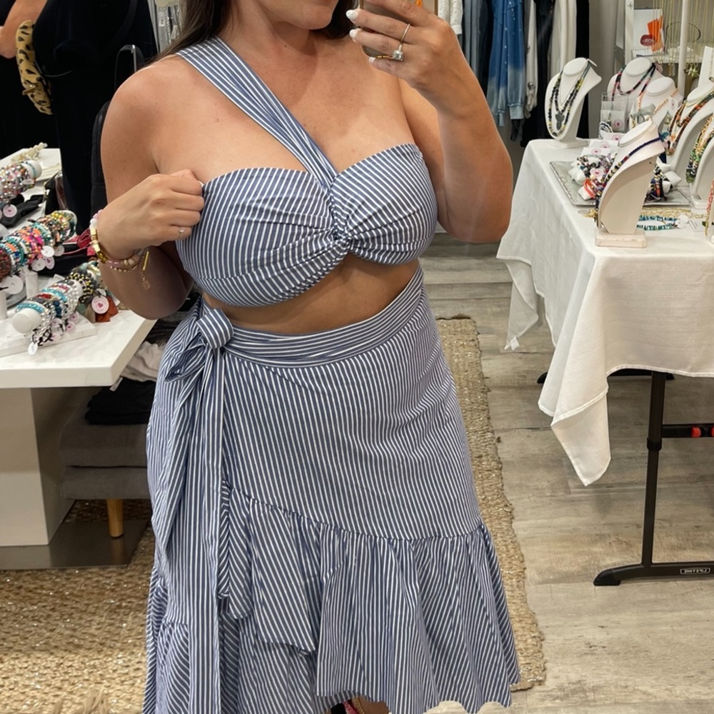 Willow Striped Skirt Set